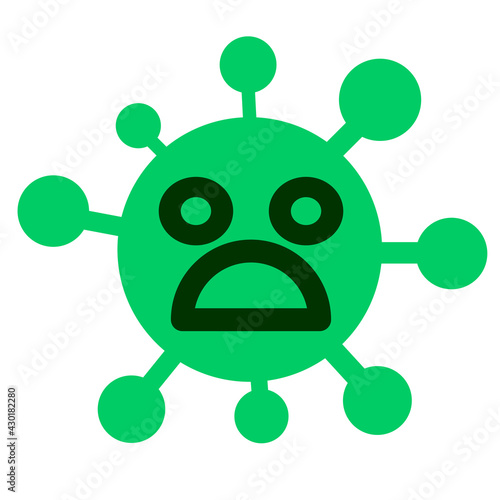 unpleasant shock blank eye icon