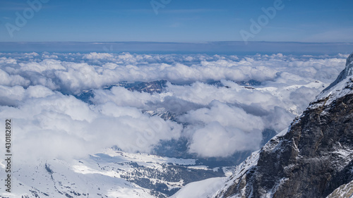 Wolkig über dem Schweizer  Mittellland © Bruno