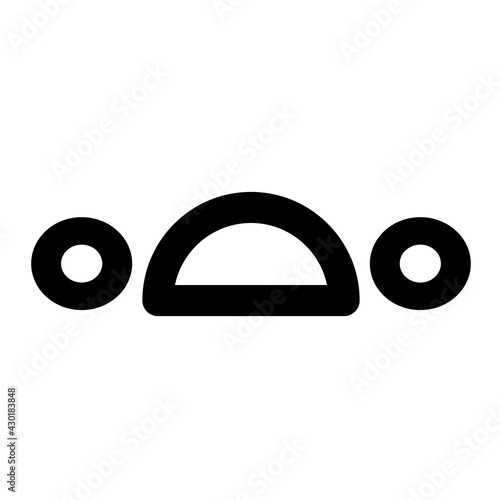 unhappy face icon