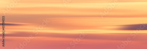 Panoramic view of the sunset sky, vector background, EPS10 