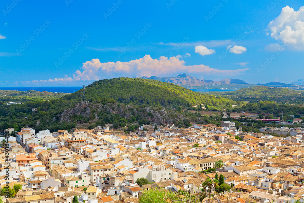 Pollença Dorf auf der Insel Mallorca, Spanien