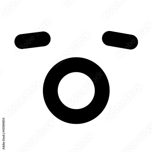 yawning face icon