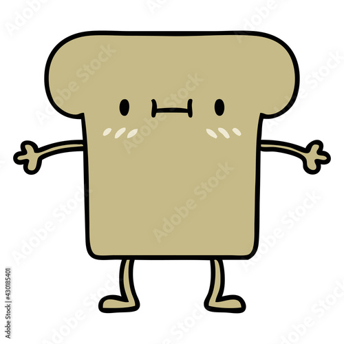happy slice of wholegrain bread