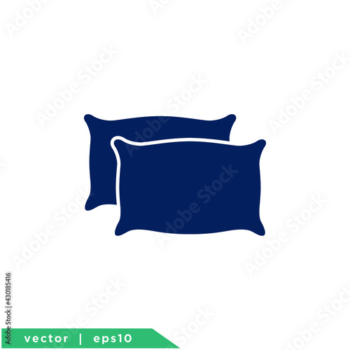 pillow icon simple logo template