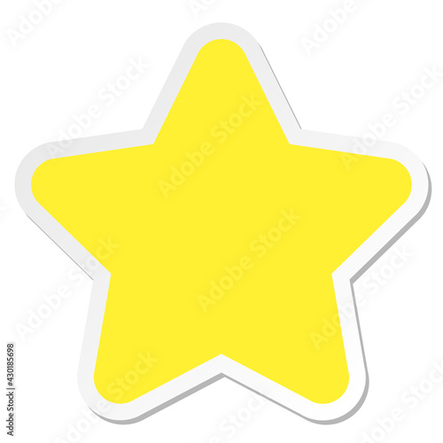 star shape sticker