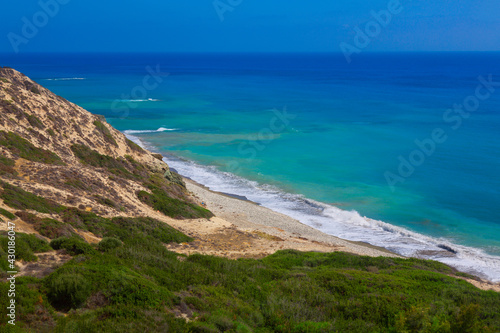 Wundersch  ner Strand in der N  he von Paphos  Zypern