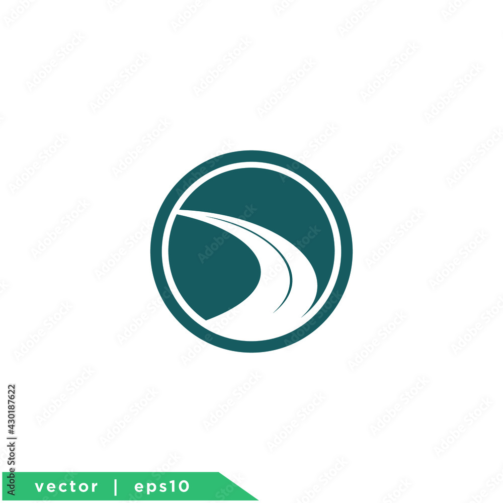 road asphalt icon symbol logo template road asphalt icon symbol logo template