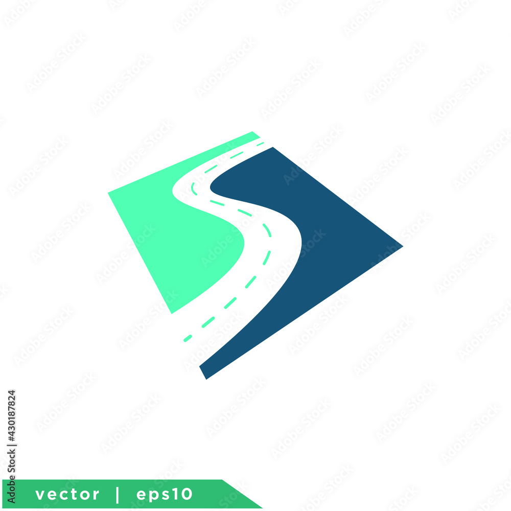 road asphalt icon symbol logo template road asphalt icon symbol logo template