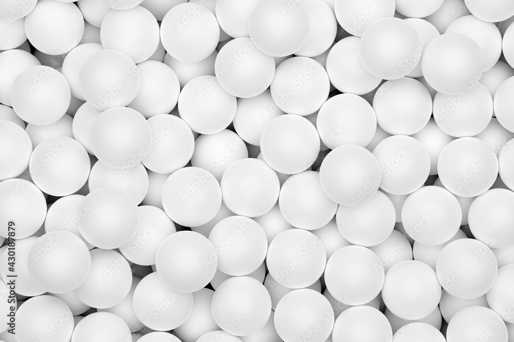 Ball pool or pit filled with white plastic balls, abstract texture background top view flat lay from above Ball pool or pit filled with white plastic balls, abstract texture background top view flat lay from above