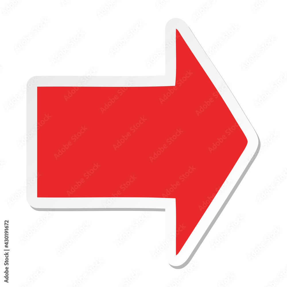 pointing arrow cartoon sticker pointing arrow cartoon sticker