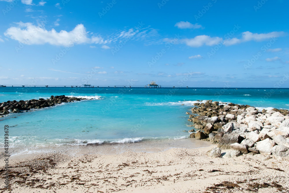 Grand Bahama Island Beach And Wet Dock Installation