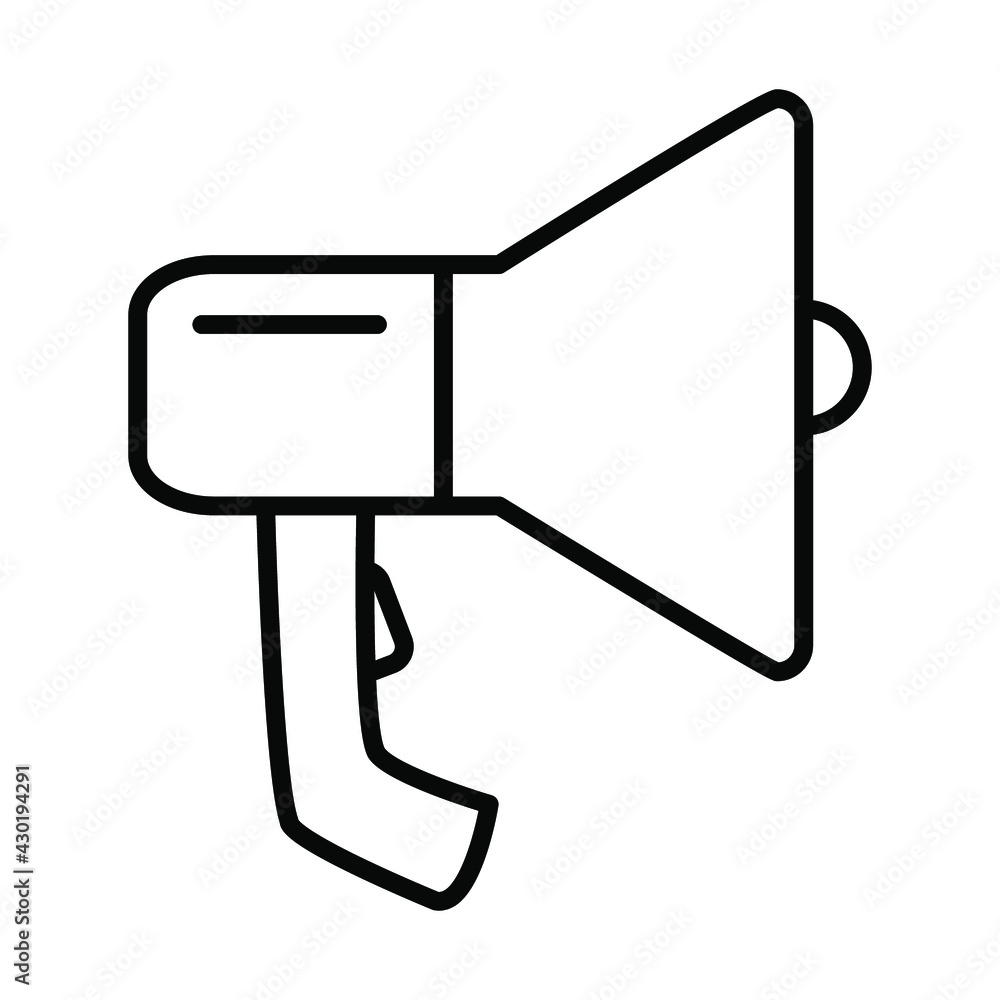 Megaphone icon. Megaphone symbol vector elements for infographic web. Megaphone icon. Megaphone symbol vector elements for infographic web.