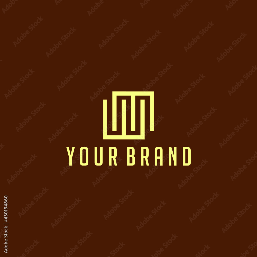WM Monoline logo tamplate
