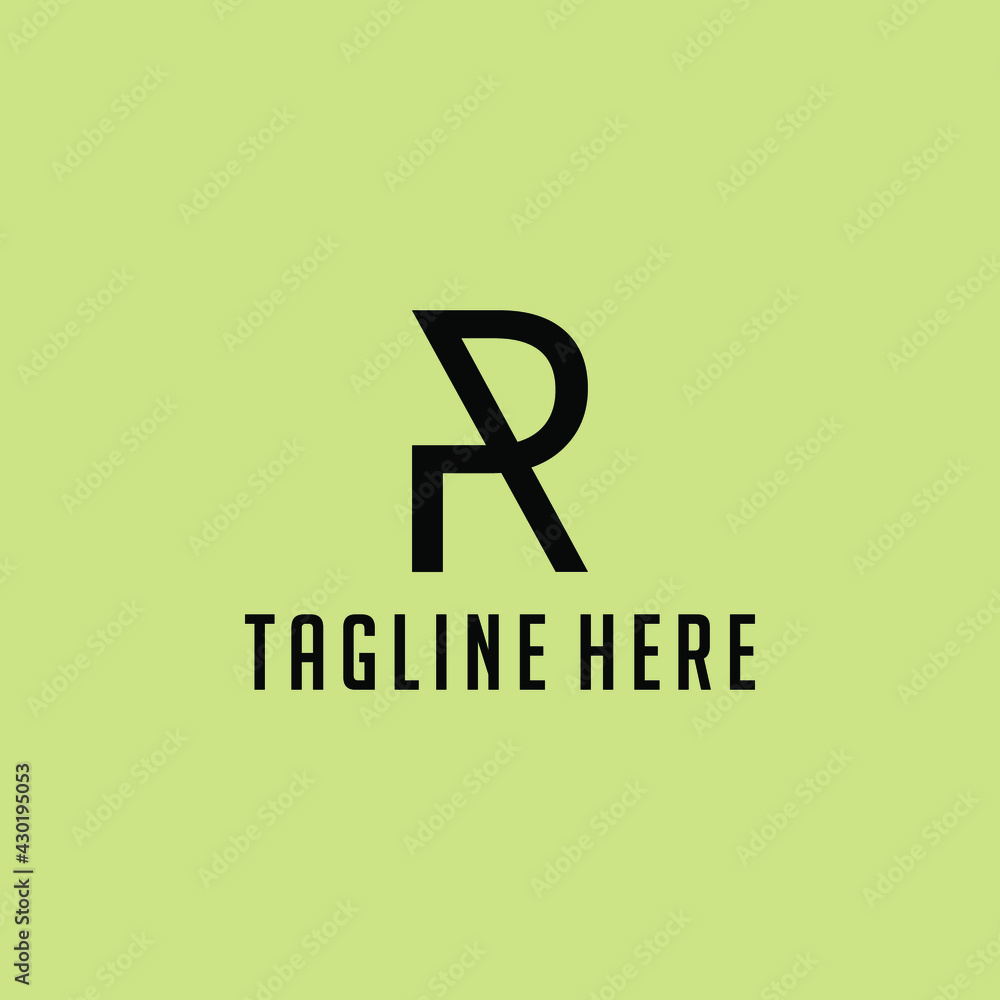 AR Monoline logo tamplate AR Monoline logo tamplate