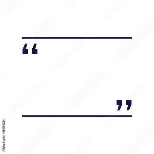 Quote box frame SET3 for the great design of speech quotation marks. Templates of texting black line quote frames for definition, remark, and citation design. Creative vector retro marks collection