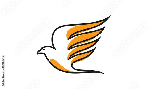 Modern eagle logo