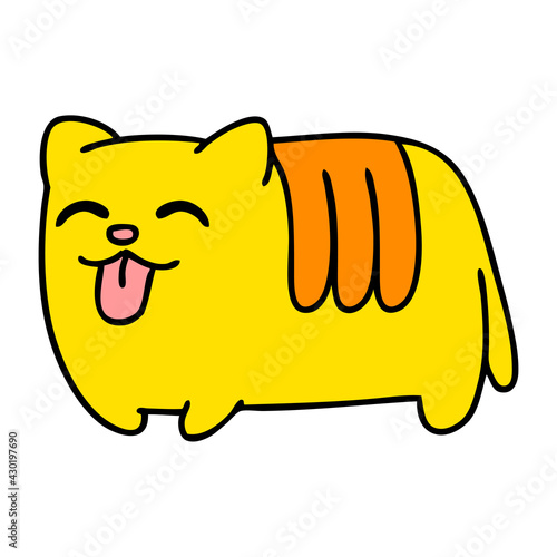funny cat sticking out tongue