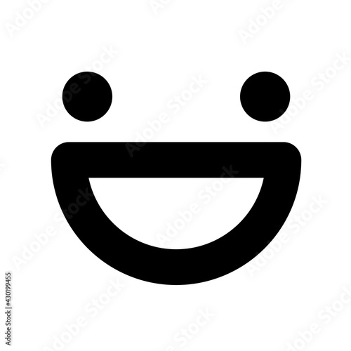 simple happy face icon