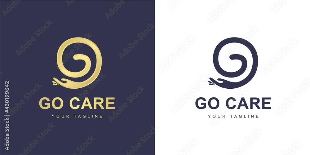Minimalist G letter logo with 