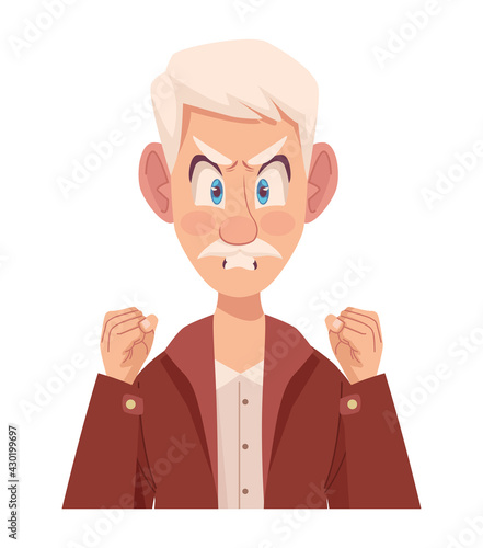 grandfather angry character