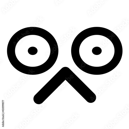 truly shocked face icon