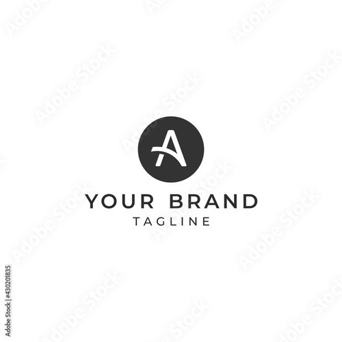 initial A logo design concept template. vector Logo