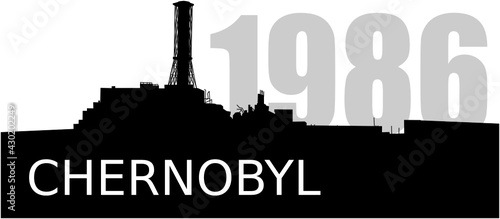 Chernobyl 1986 - powerplant silhouette (ENG)