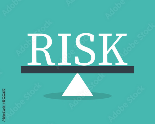 Risk tolerance illustration. Clipart image