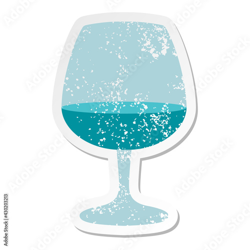 brandy glass grunge sticker