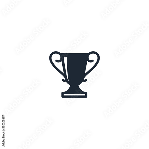 trophy icon champion symbol logo template