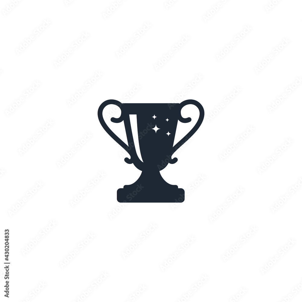 trophy icon champion symbol logo template trophy icon champion symbol logo template