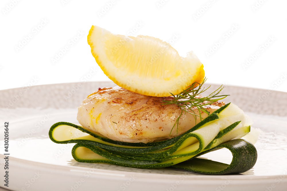 Luxurious seafood meal. Healthy eating. Luxurious seafood meal. Healthy eating.