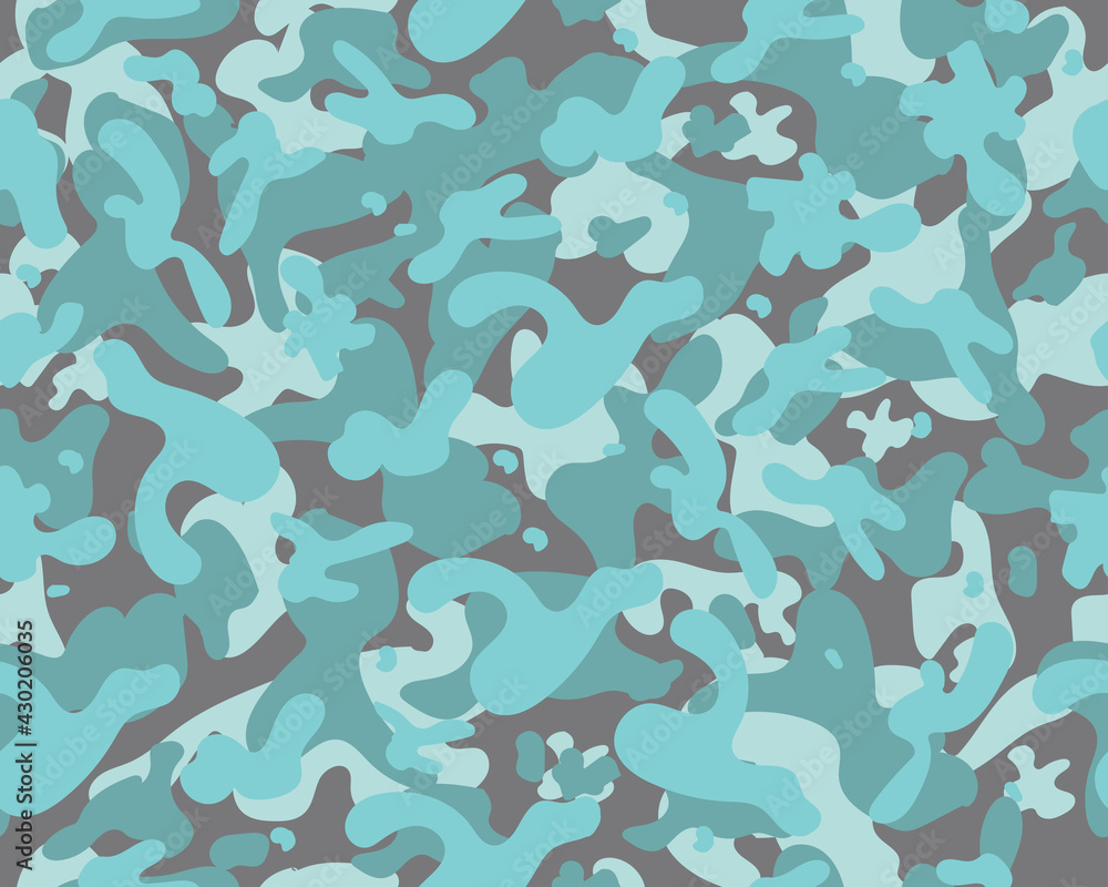 blue army seamless pattern. military design concept good for textile and fashion