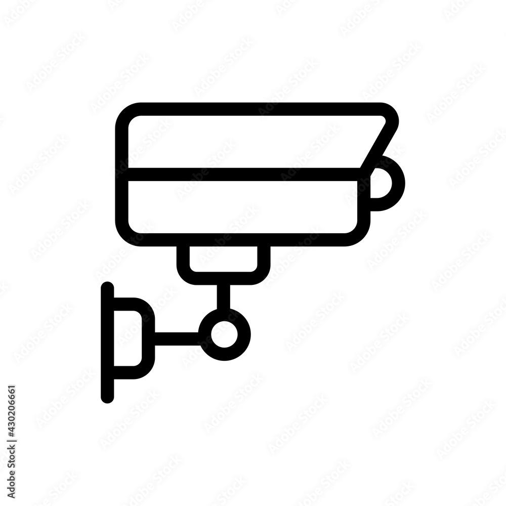 Security Camera Vector Outline icon. Banking and Finance Symbol EPS 10 File Security Camera Vector Outline icon. Banking and Finance Symbol EPS 10 File