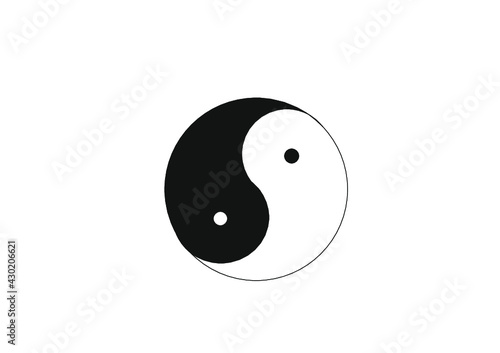 Chiński symbol harmonii pierwiastka żeńskiego i męskiego.