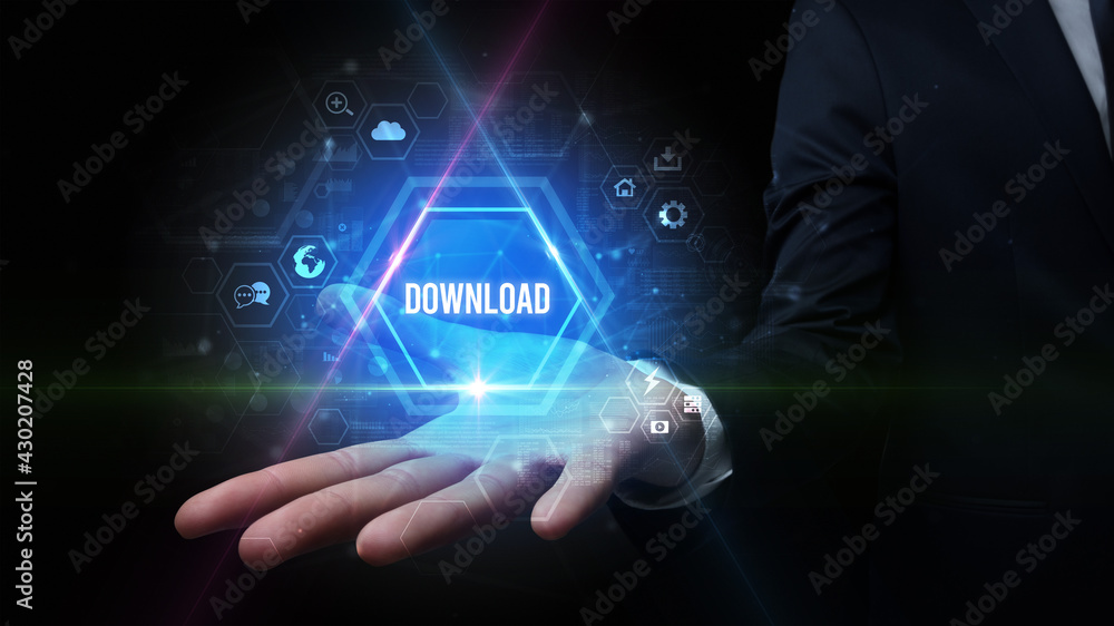 Man hand holding social inscription