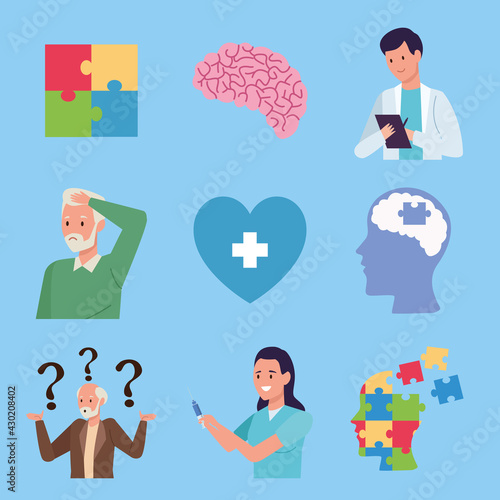 nine alzheimers icons