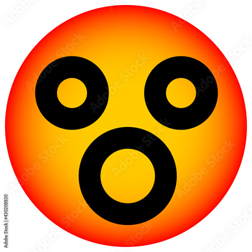 shocked face circle