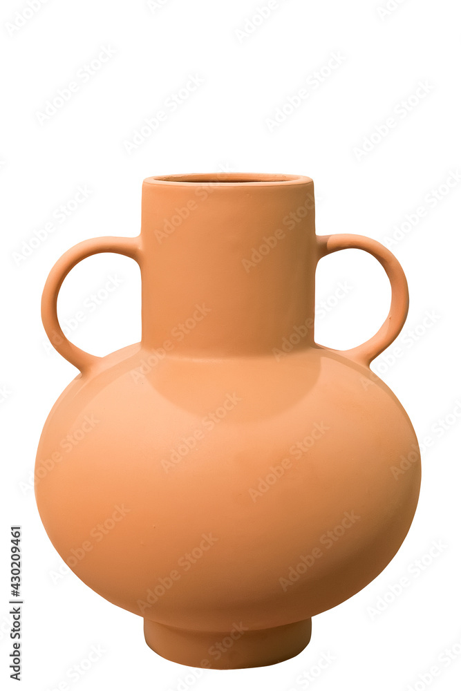 Ceramic jug with two handles.