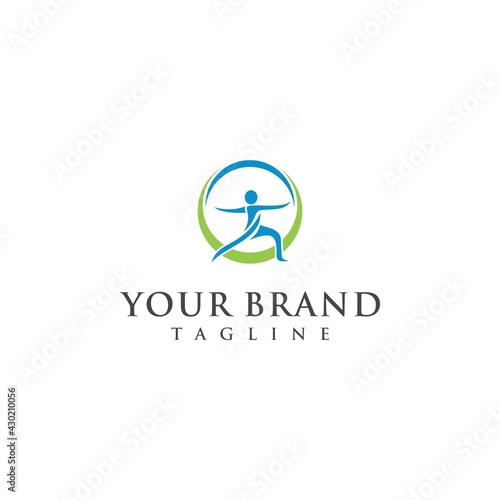 Chiropractic Orthopedic health. Logo Template Simple Design