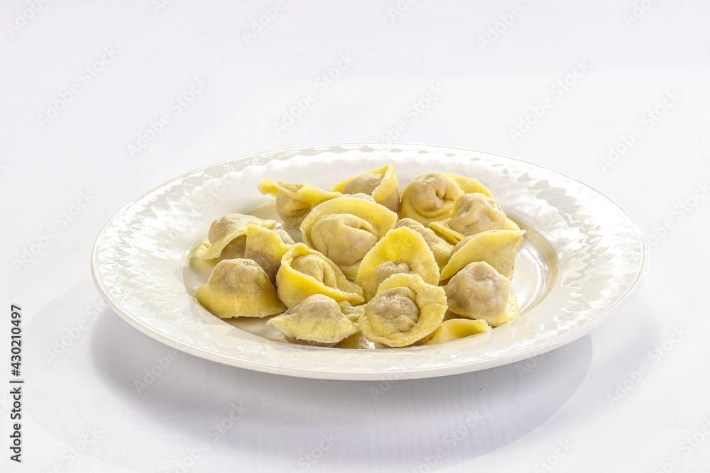 Italian traditional dumplings Ravioli with meat Italian traditional dumplings Ravioli with meat