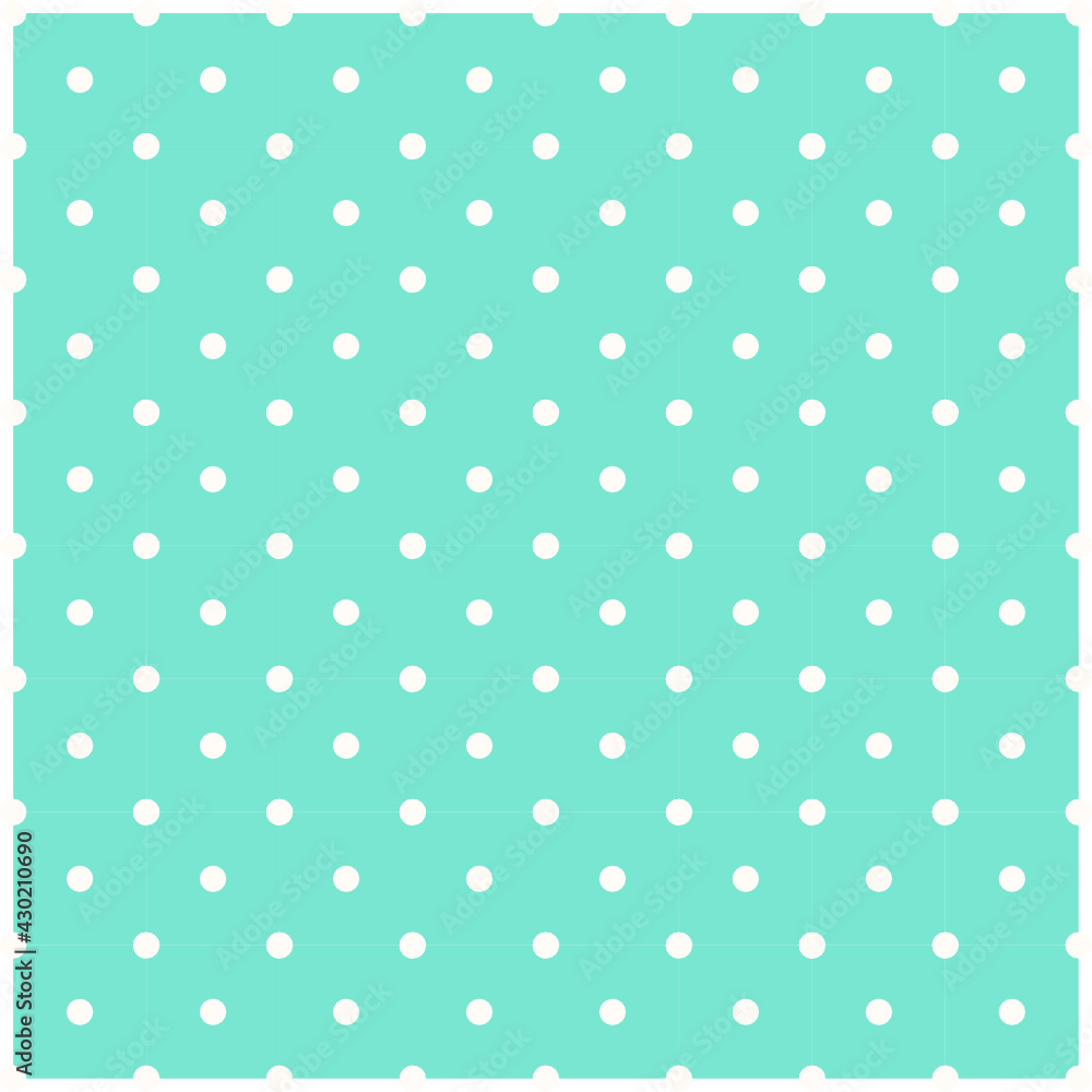 seamless green polka dot background