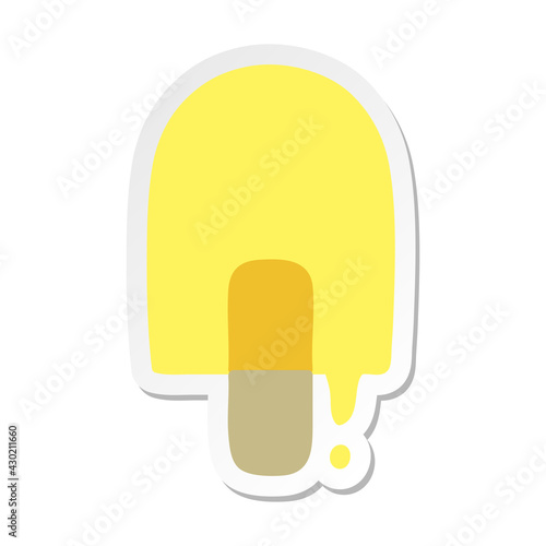 melting ice lolly sticker