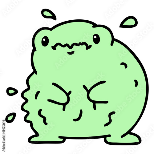 cute hungry frog