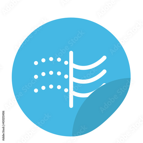 Air filter icon. Vector