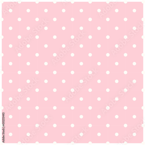 Seamless pink pastel polka dotbackground