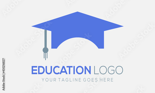 Academy logo design, Education logo vector illustration.