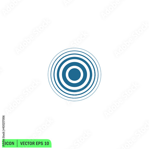 pain circle icon vector illustration logo template
