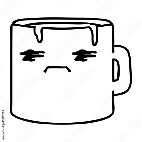 tired coffee mug