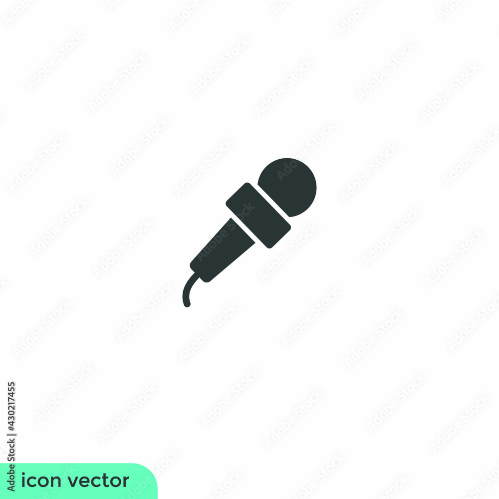 microphone icon news podcast icon vector illustration simple design element microphone icon news podcast icon vector illustration simple design element